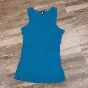 Point One Size Extra Large Turquoise Ribbed Tank Top – Great Condition